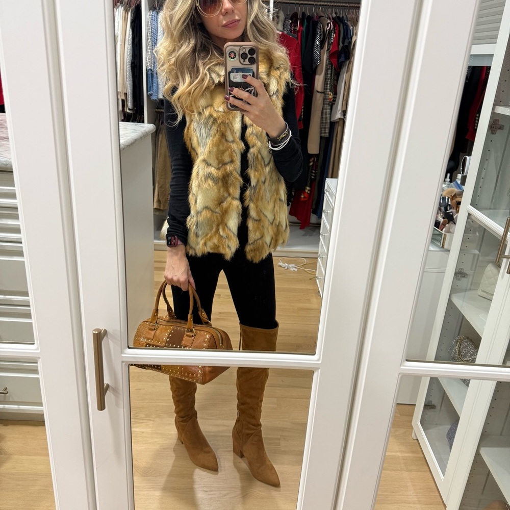 Faux fur gilet/vest- size XS